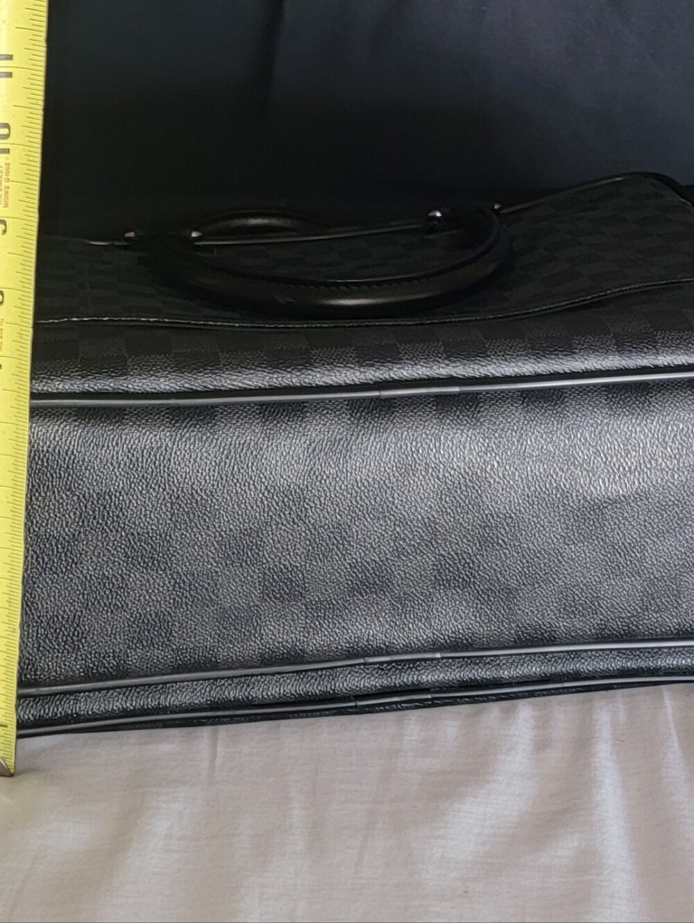 Authentic Louis Vuitton Black Checkered Travel Bag - Picture 10 of 16